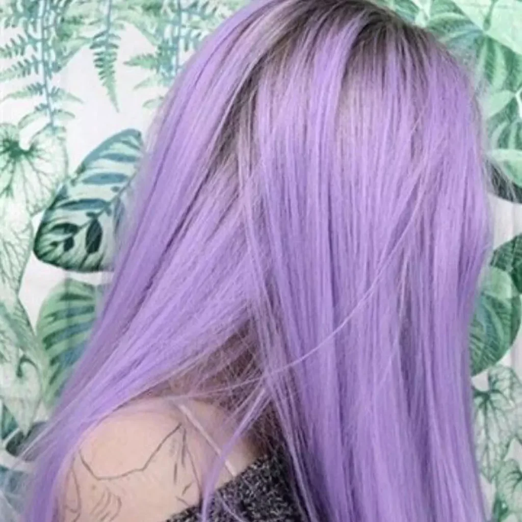 Attractive and special Lavender hair color