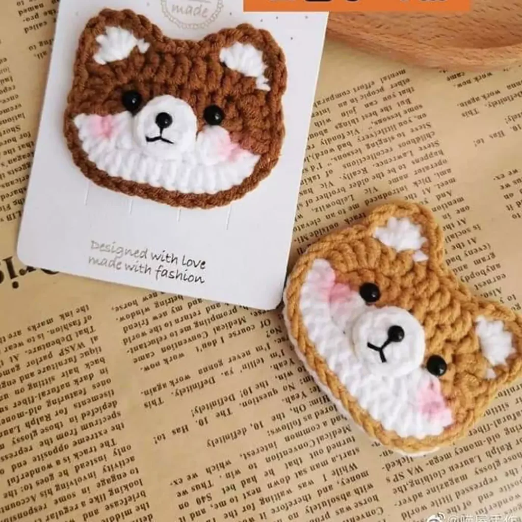 Special Cartoon knitted hair clips