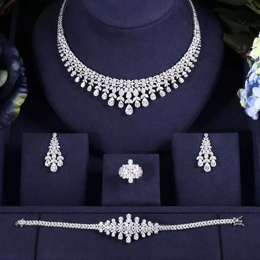 majestic modern gold jewelry set