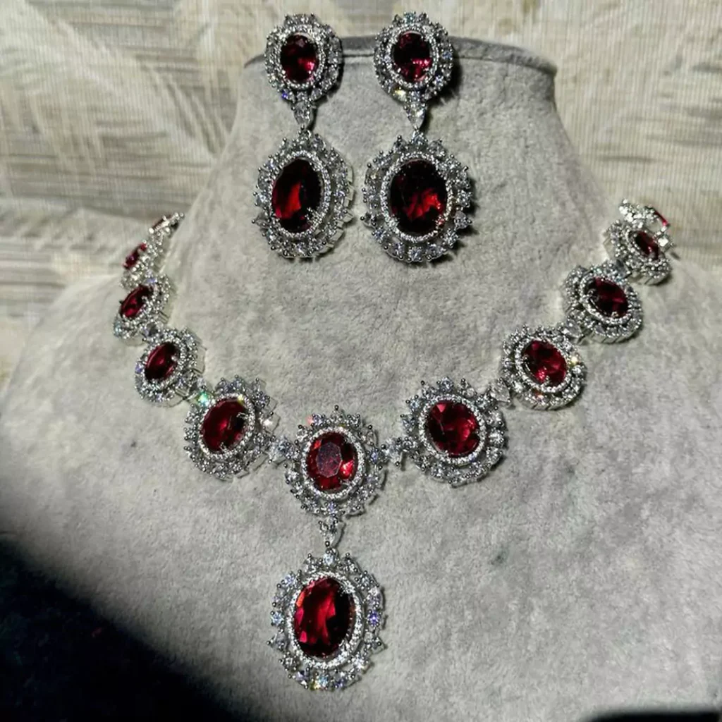 exquisite Ruby jewelry set