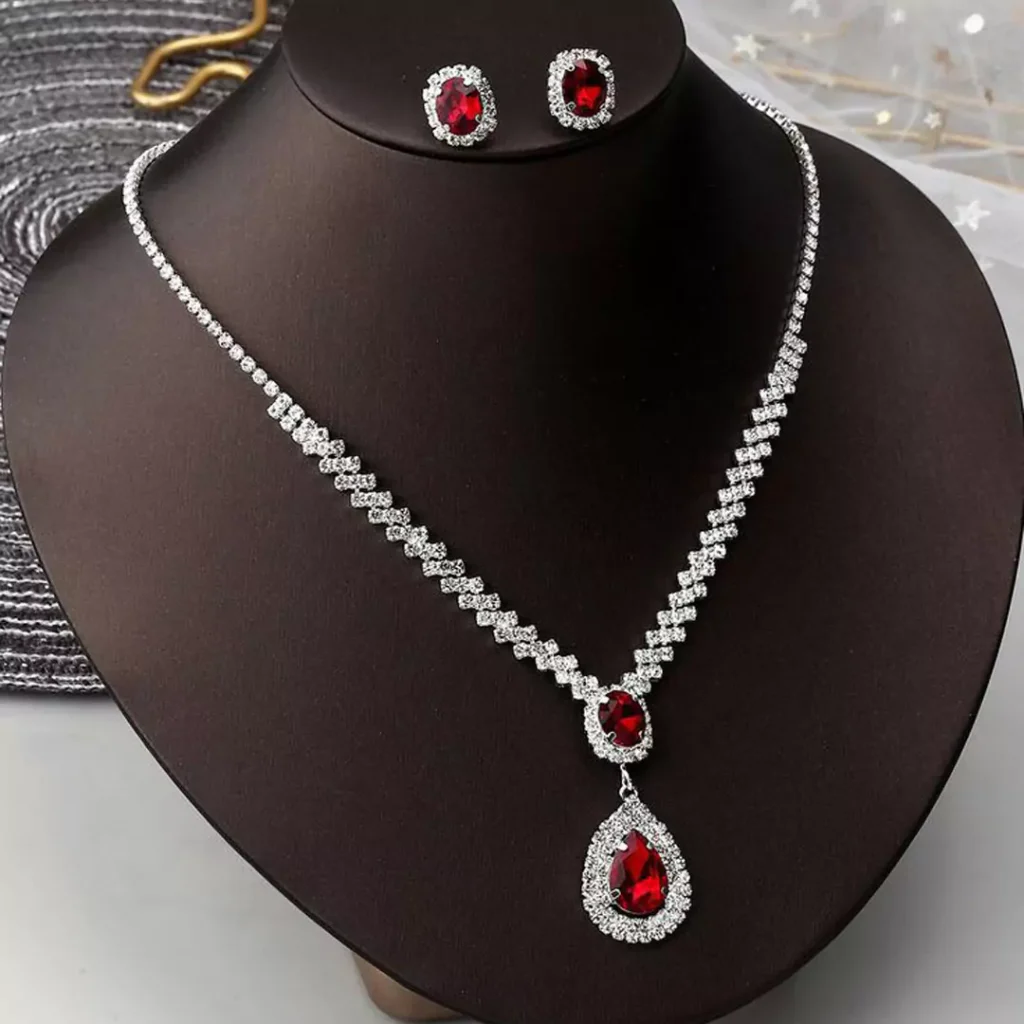 opulent Ruby jewelry set