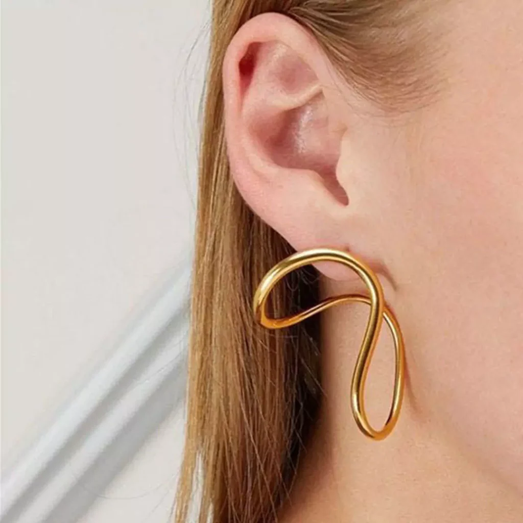 opulent gold statement earrings