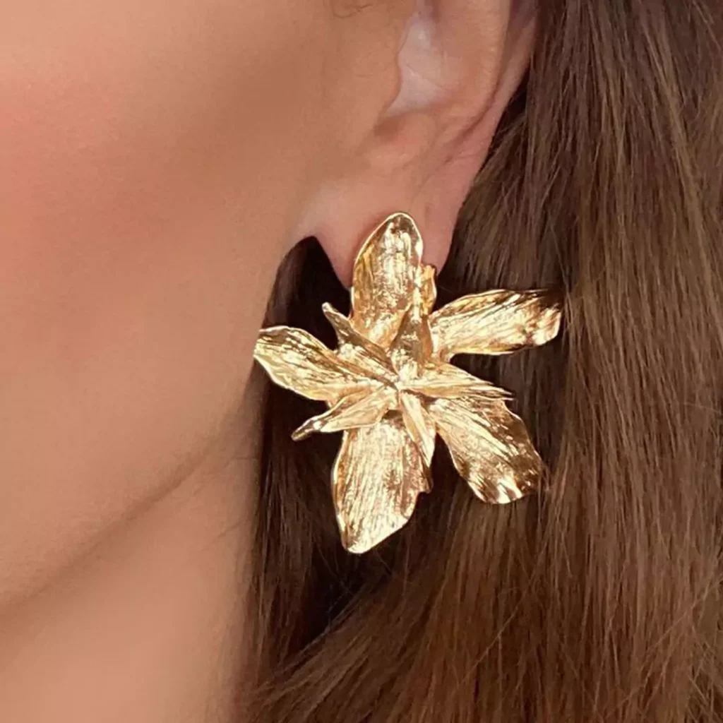 magnificent gold statement earrings