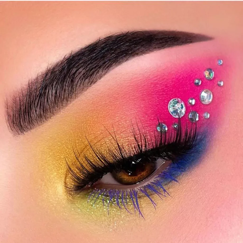 Special Colorful eye makeup