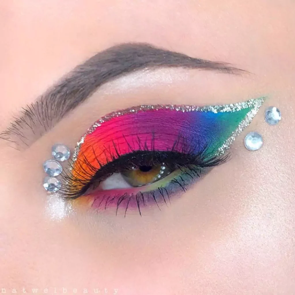 Attractive and special Colorful eye makeup