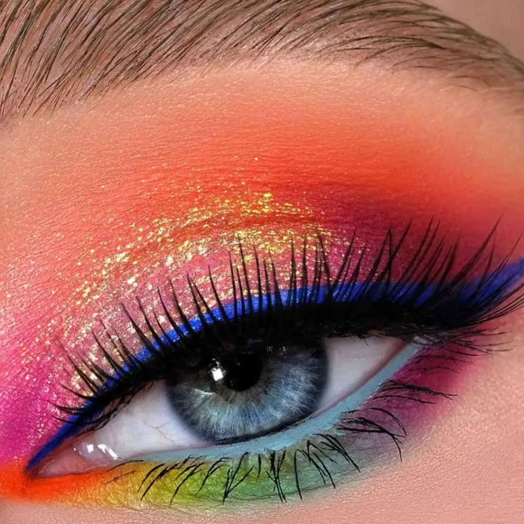 Modern Colorful eye makeup