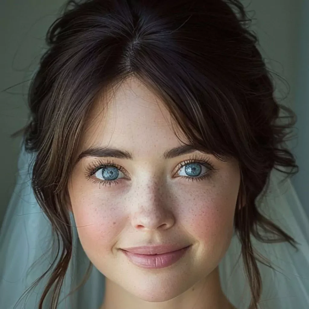 graceful European bridal makeup