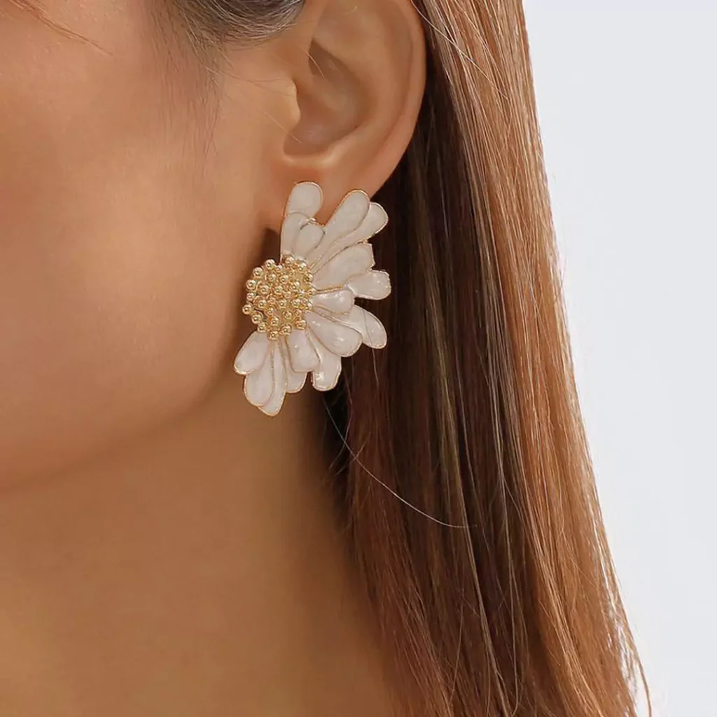 magnificent chunky gold stud earrings