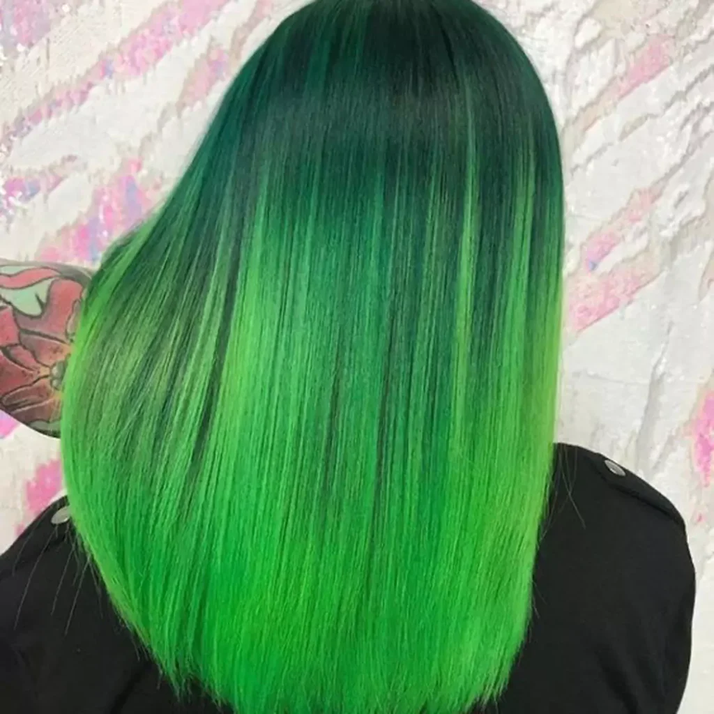 Special Green hair color 