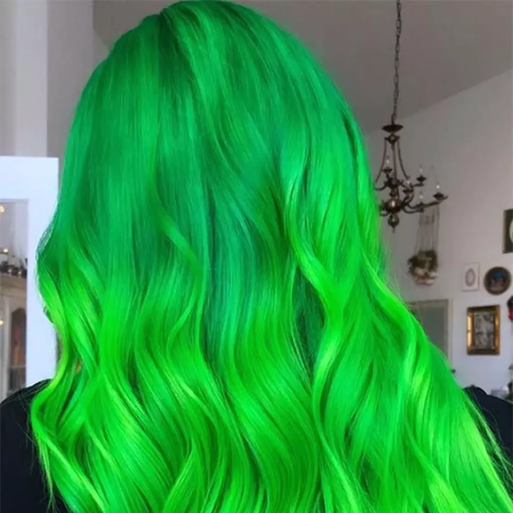 Modern Green hair color 