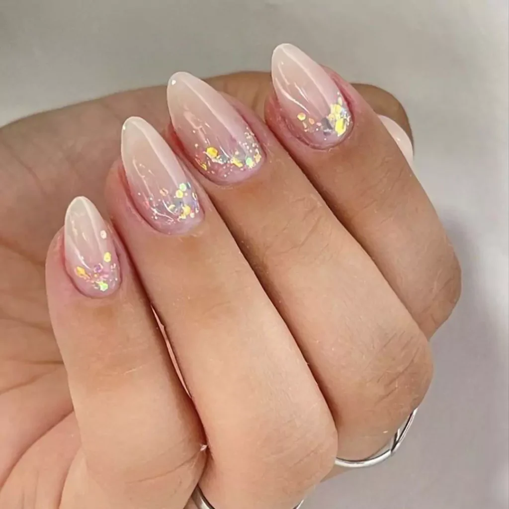 dazzling confetti nail designs