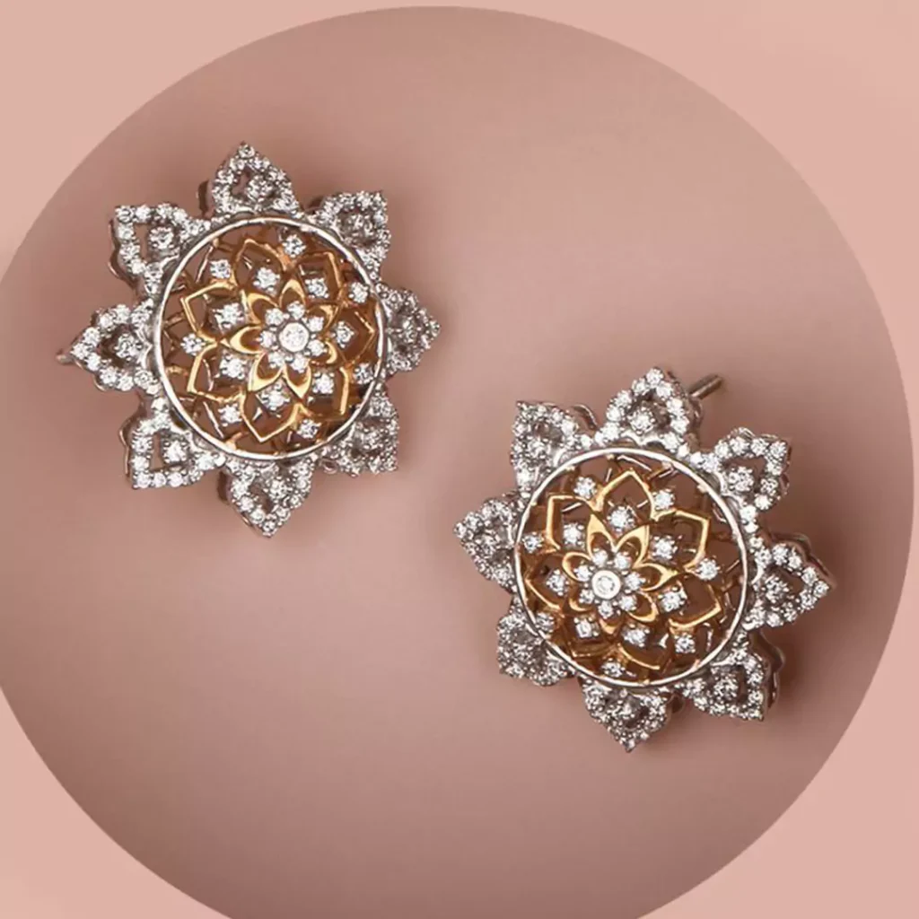 dazzling indian diamond earrings